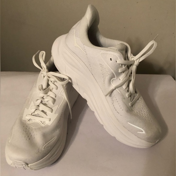 HOKA Clifton 10 Running Shoes White Women’s 9 NEW - Picture 6 of 9